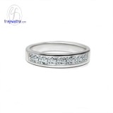 แหวนทองคำขาว แหวนเพชร แหวนคู่ แหวนแต่งงาน แหวนหมั้น - R1161DWG